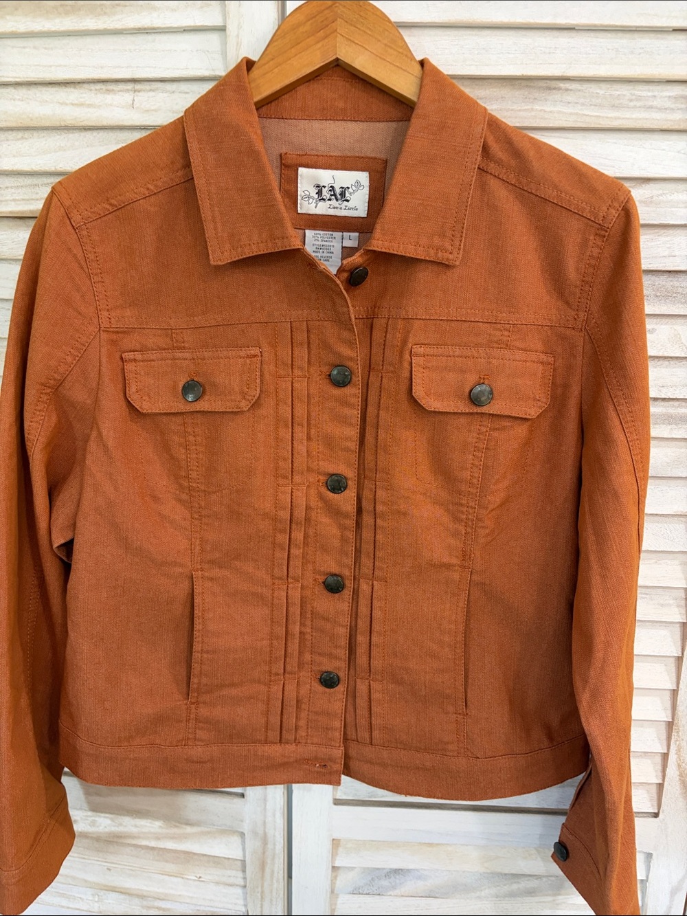 Live A Little Rust Orange Jacket